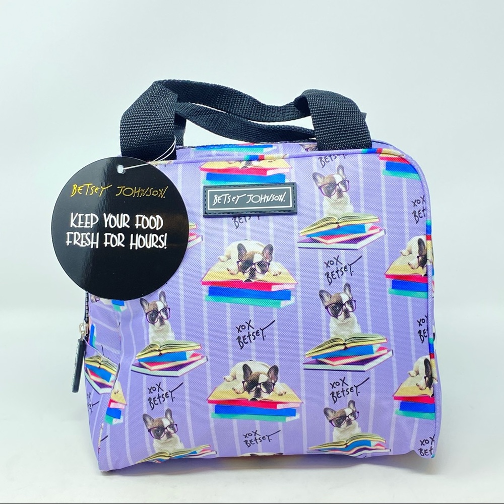 ❤️Betsy Johnson “Frenchmen” Betsy Johnson Insulated Lunch Tote.